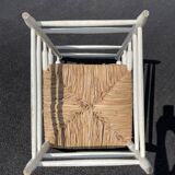 Vintage armchair 1950 wood mulched heater