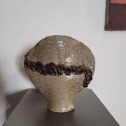 Ancien grand vase céramique grès brutaliste odile pichon années 60