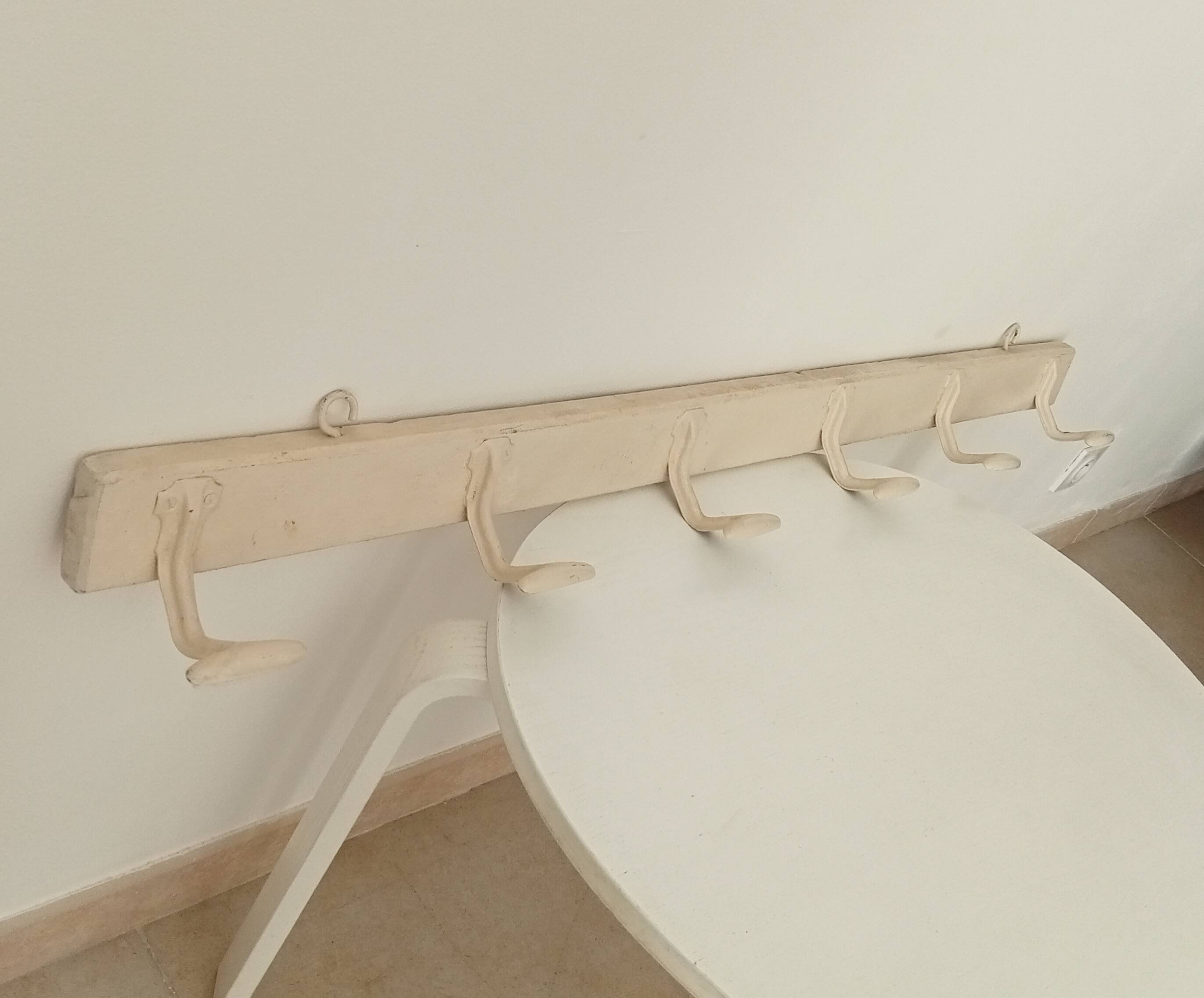 Vintage school coat rack from the 60s/70s