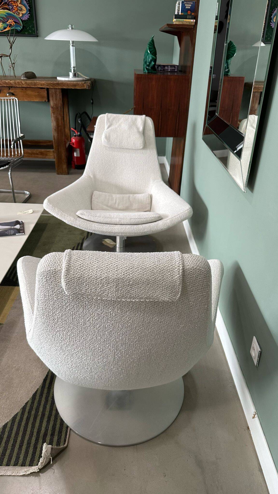 2 B&B Italia armchairs by Jeffrey Bernett