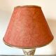 Vintage lamp in alabaster and mother-of-pearl