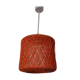 Hanging lamp in braided orange threads 50