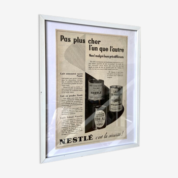 Affiche publicitaire Nestlé