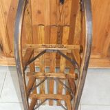 Old wooden toboggan Abel Rossignol