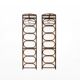 Set of two vintage coat racks in bamboo and rattan