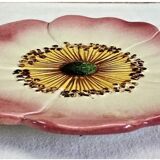 4 plates slip eglantine Massier Vallauris