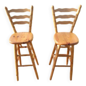 Paire de tabourets de bar
