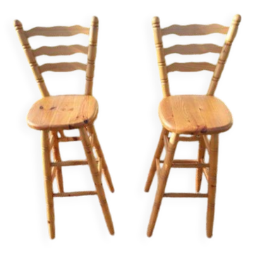Paire de tabourets de bar