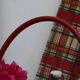 Wicker basket and scoubidou