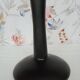 Black ceramic handle vase