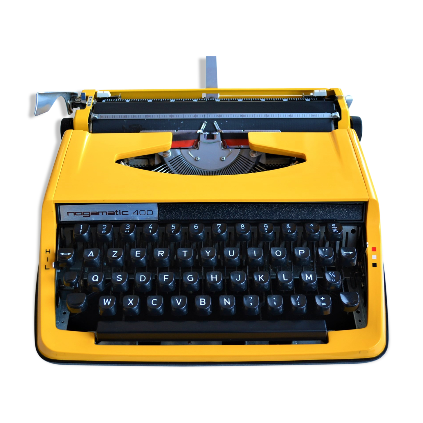 Nogamatic 400 yellow typewriter by Brother, 70s