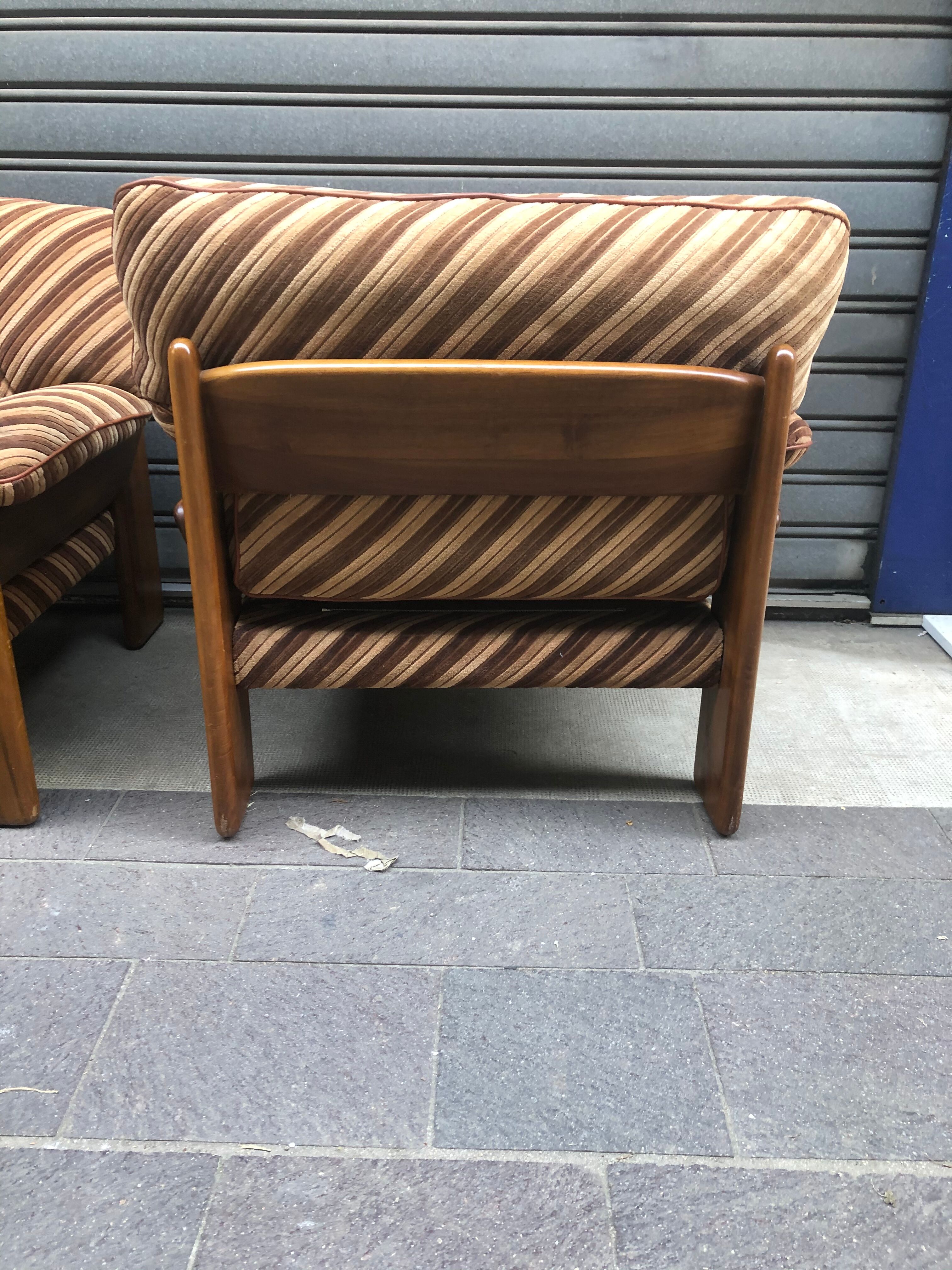 Pair of Sapporo armchairs for 1970s 1970s Mobile Girgi