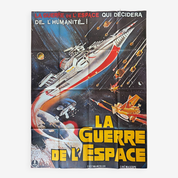 Affiche cinéma originale "La Guerre de l'Espace" Science-Fiction 120x160cm 1976