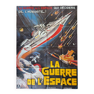 Affiche cinéma originale "La Guerre de l'Espace" Science-Fiction 120x160cm 1976