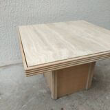 Travertine coffee table