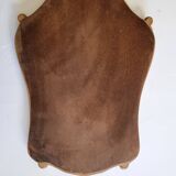 Vintage rocaille style mirror in stucco and wood 80 cm