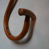 Set of five turned wooden wall hooks Thonet classic country decoration