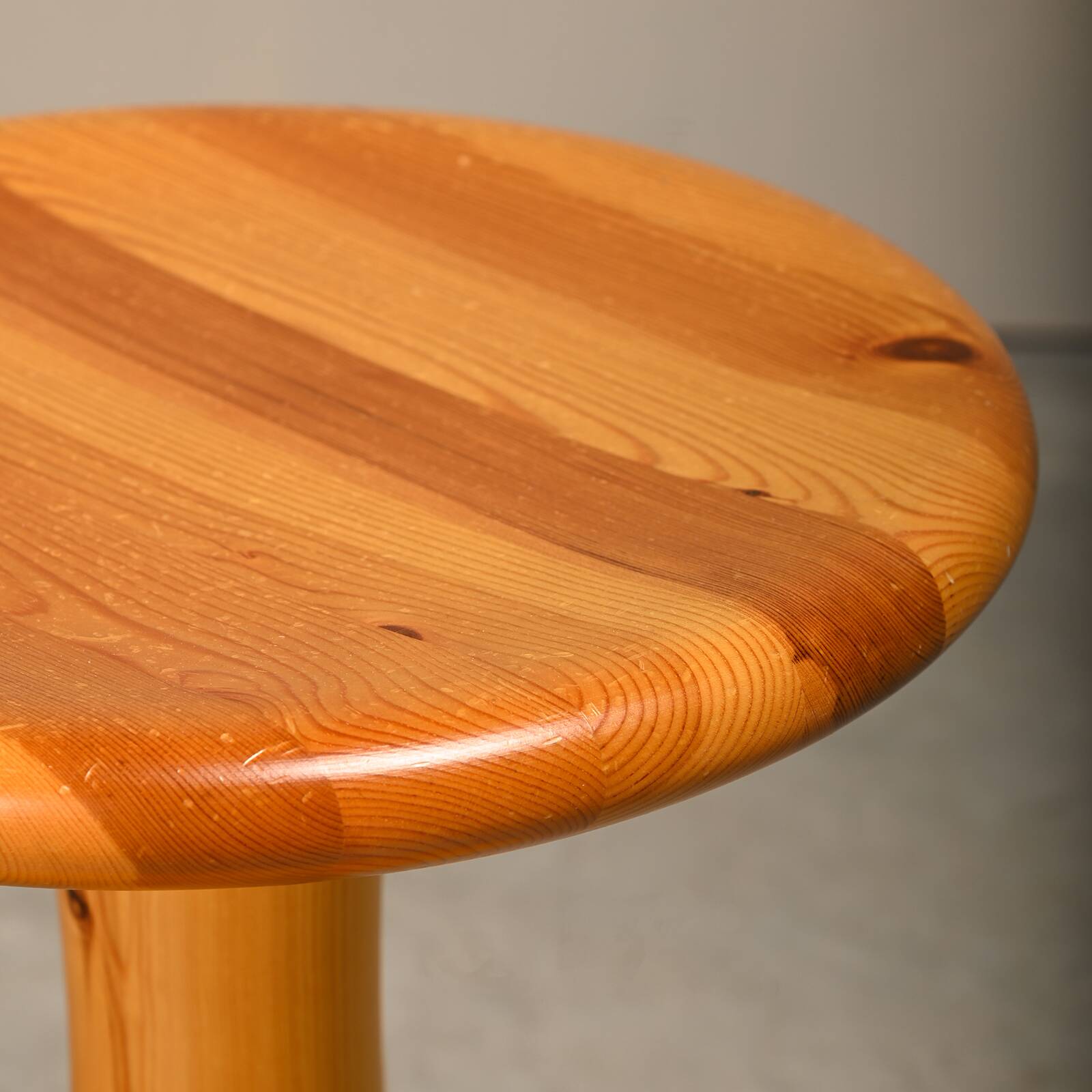 Rainer Daumiller Stool in solid naturel pine for Hirtshals Savværk, Denmark 1970