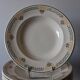Set of 7 antique deep plates from Longwy, "Savigny" model, in good condition.