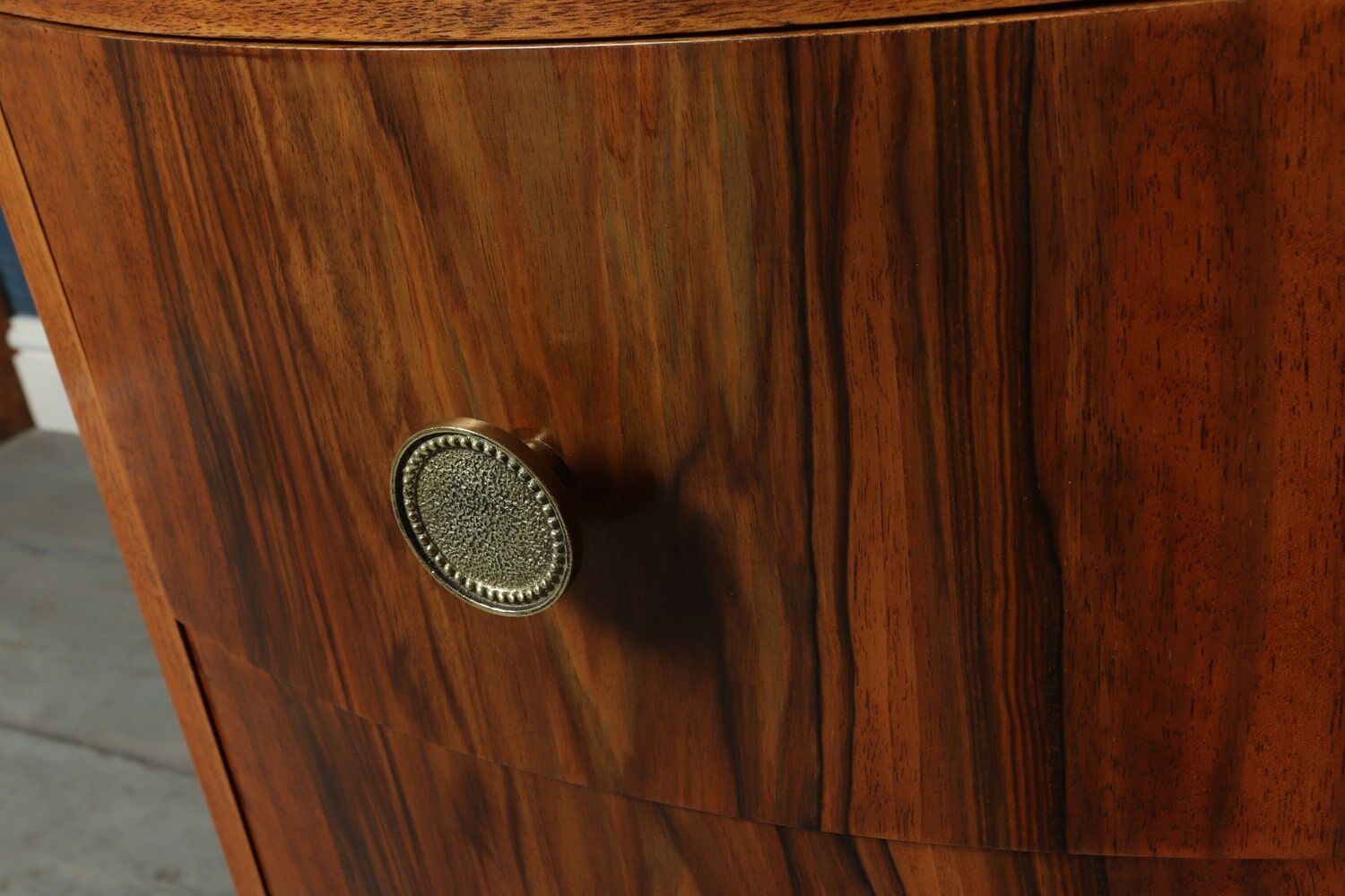 Art deco walnut desk