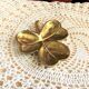 Trinket bowl decoration clover gilded bronze