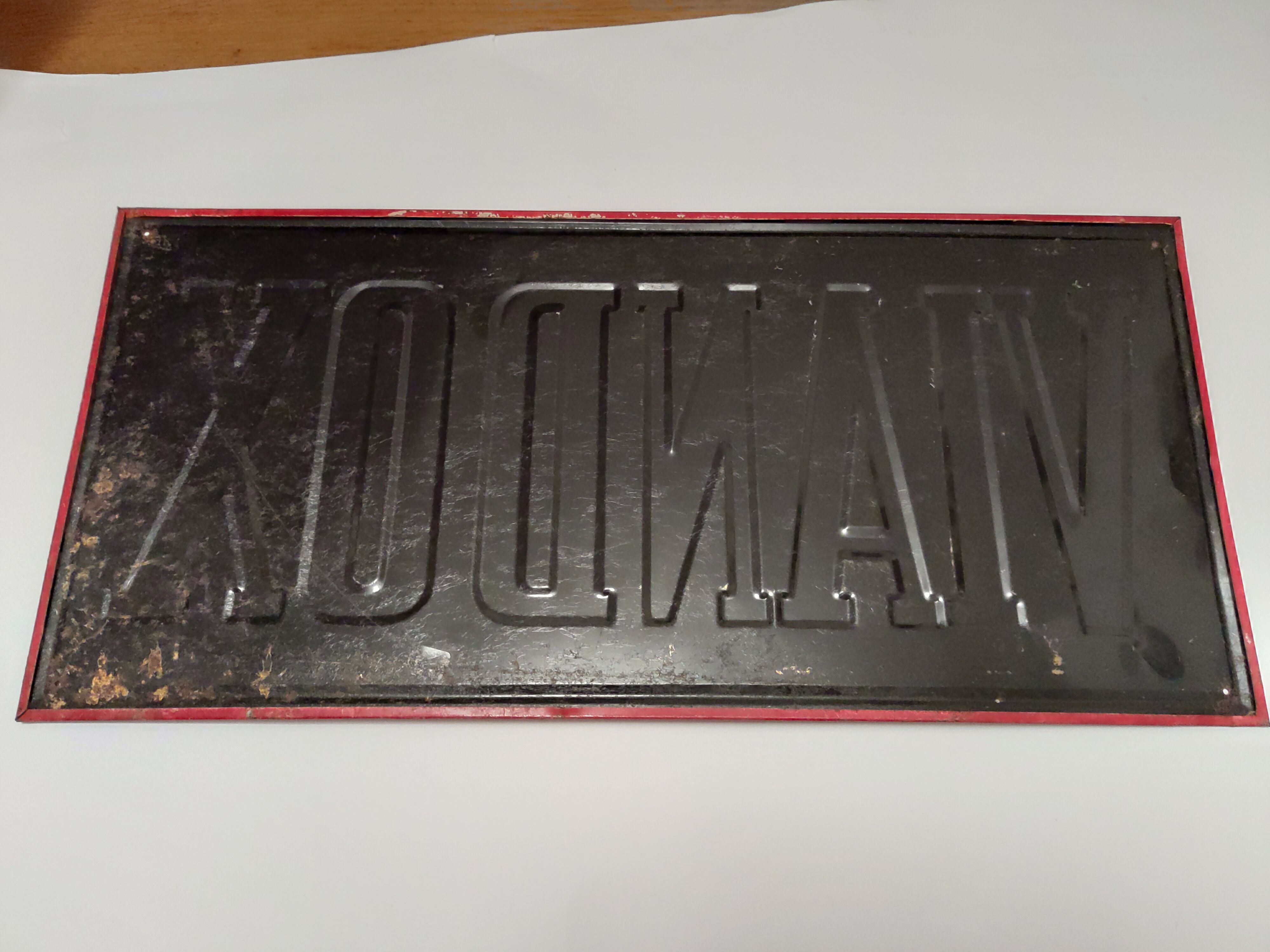 Viandox advertising plate