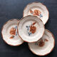 Set of 4 dessert plates Digoin Sarreguemines