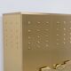 Italian Brass Bar Cabinet with Sculptural Cast Brass Handles