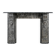 Victorian grey St Anne marble corbel fireplace surround