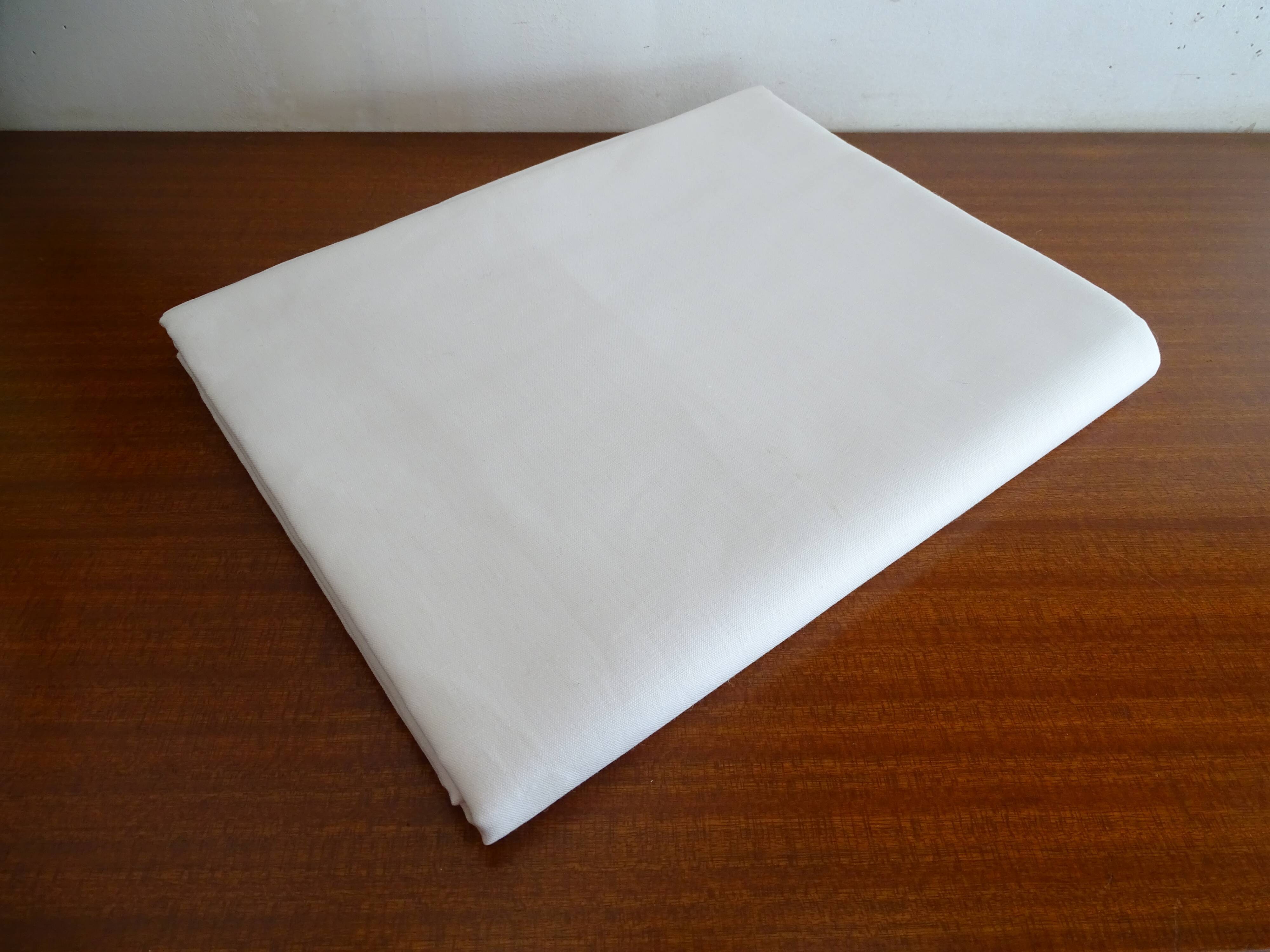 Flat sheet "blue flower" linen mixed-race canvas 300 x 180 cm