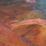 Abstract Composition, Oil on Plate, 73 x 73 cm