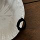Vintage hollow dish and its 6 strawberry slip bowls