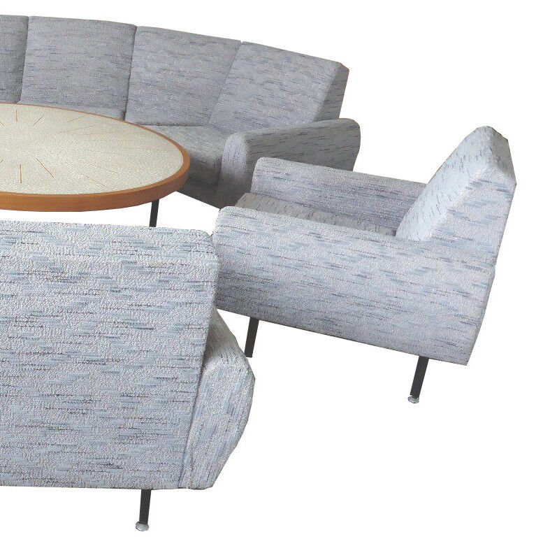 Sofa sofa Arc XXL and 2 Danish armchairs of the years 60/70