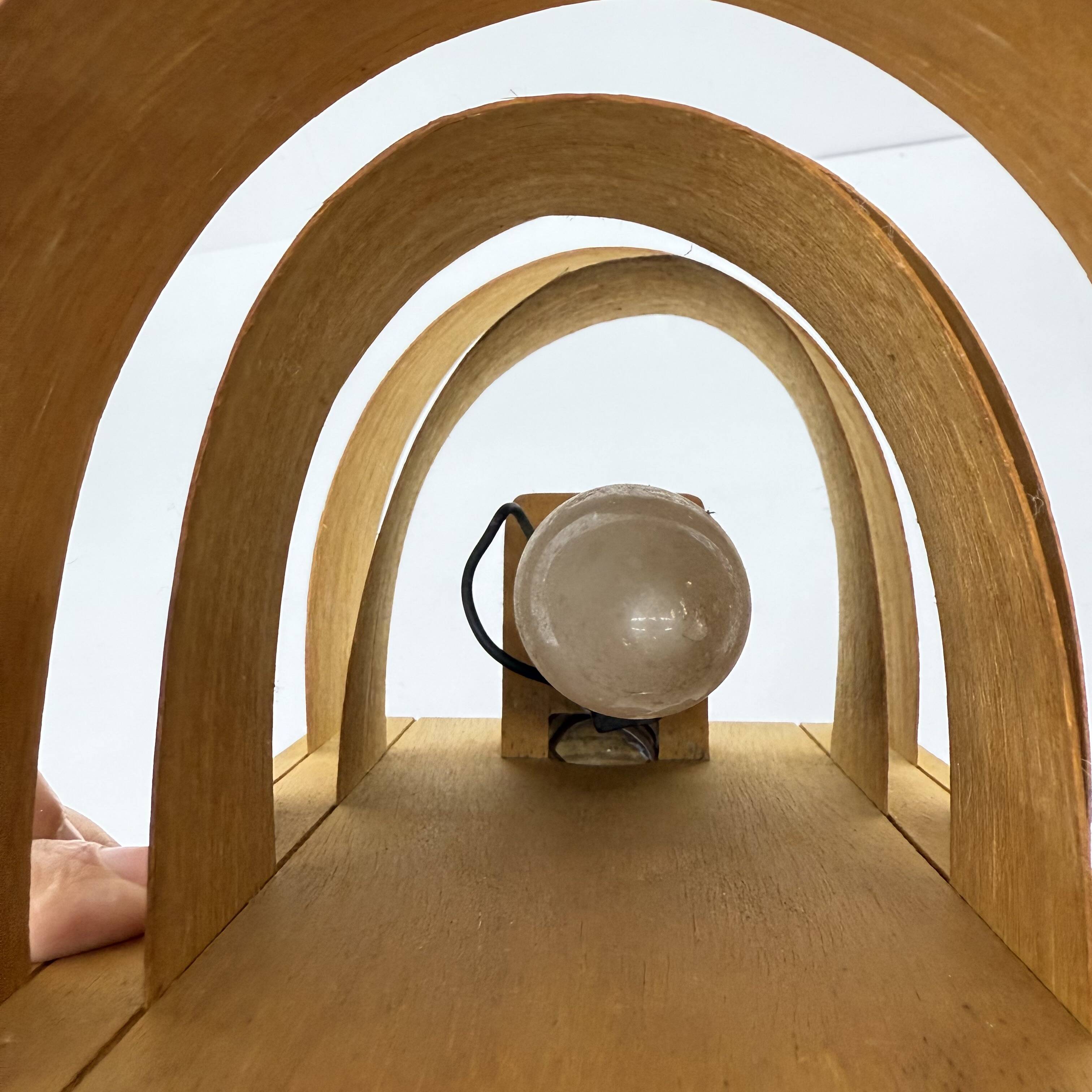 Scandinavian Modern Pine Wall Light by Hans Agne Jakobsson for Markaryd, Sw