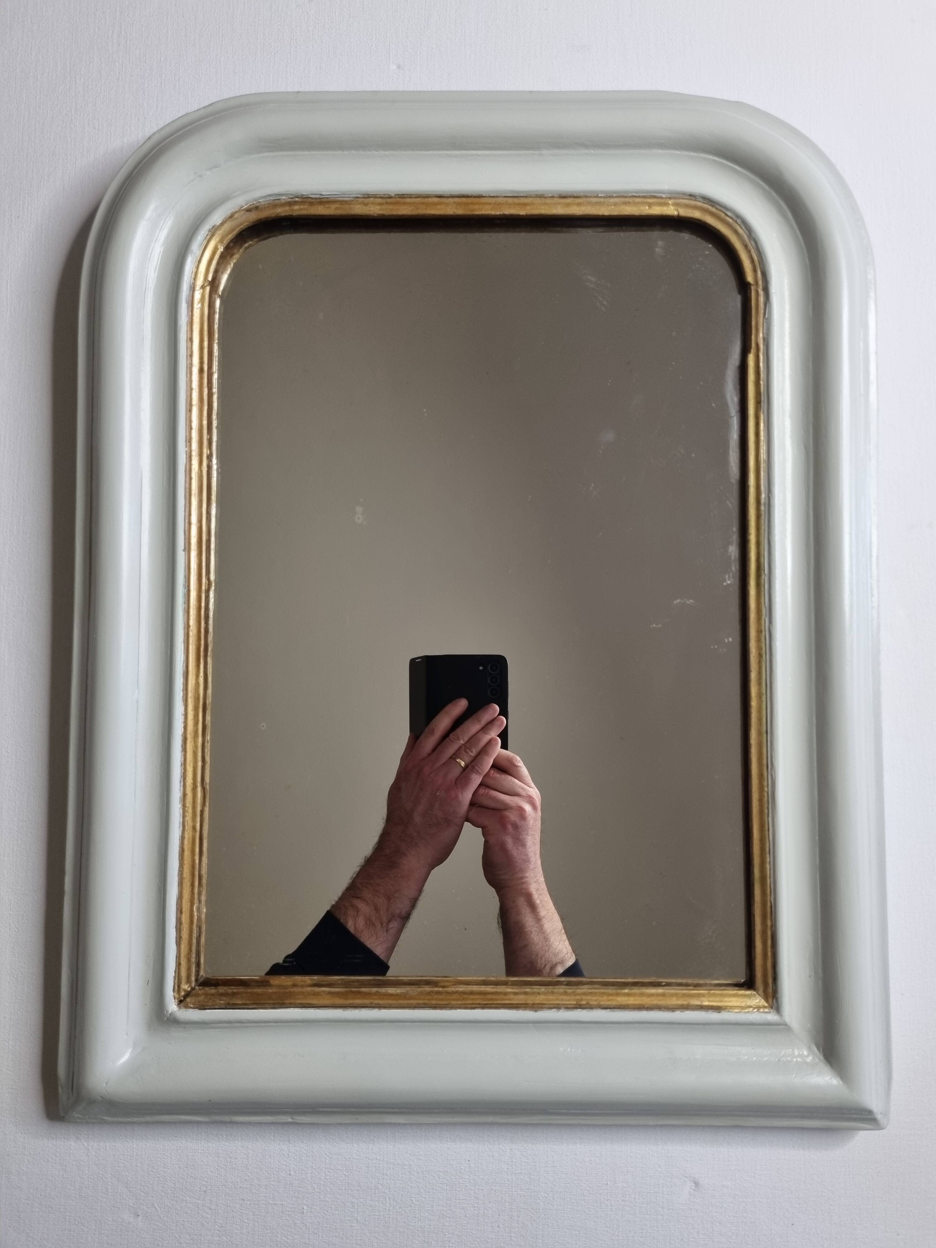 Vintage Louis Philippe style table mirror 54 cm x 42 cm