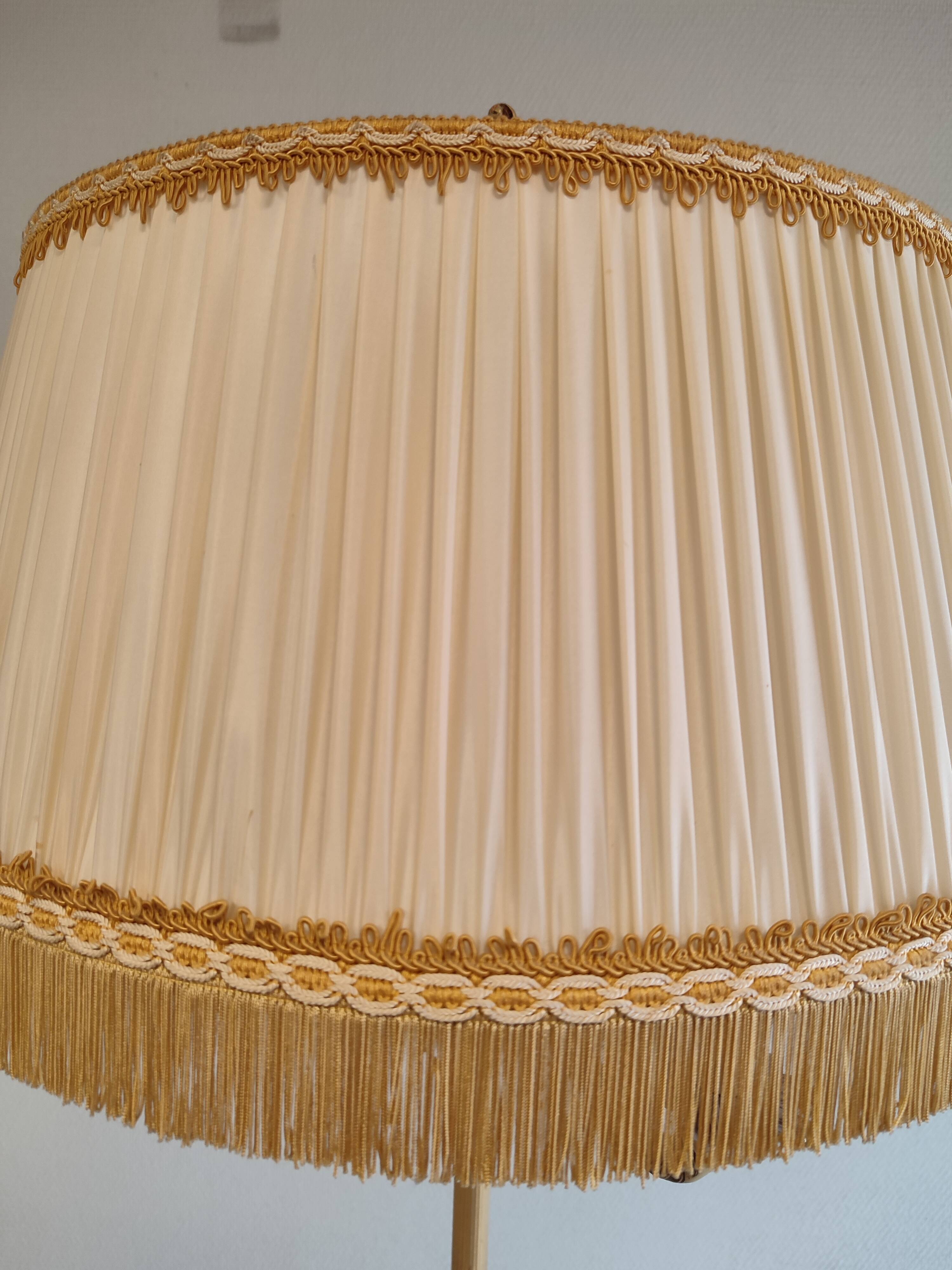 Brass and bronze floor lamp three arms