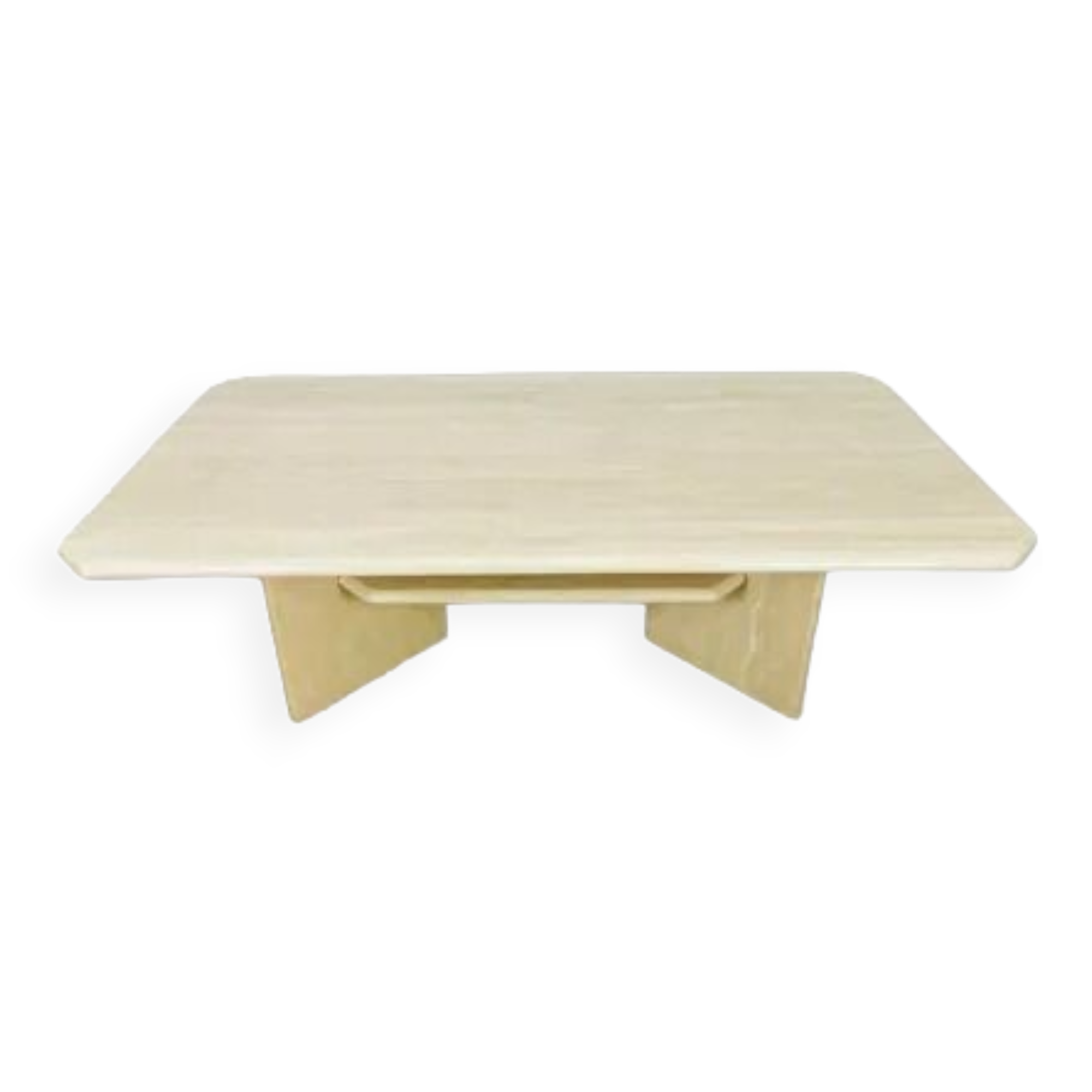 Travertine rectangle coffee table