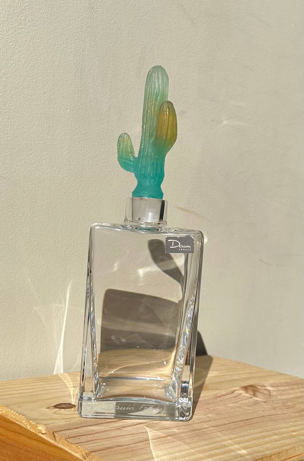 Daum cactus Hilton Mc Connico crystal whiskey decanter