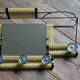 1950s perforated metal coat holder