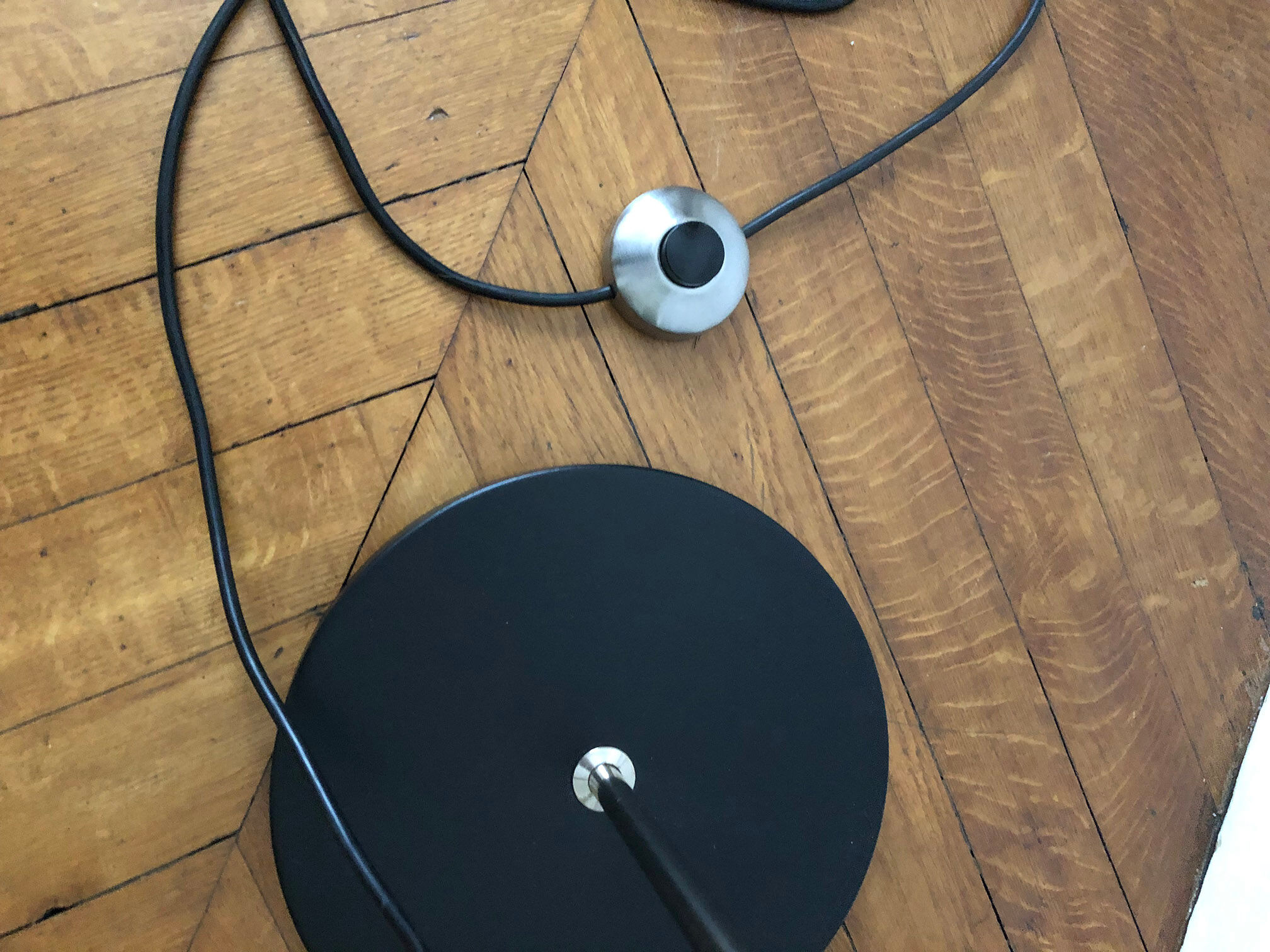 E-reader, German sliding floor lamp 1970