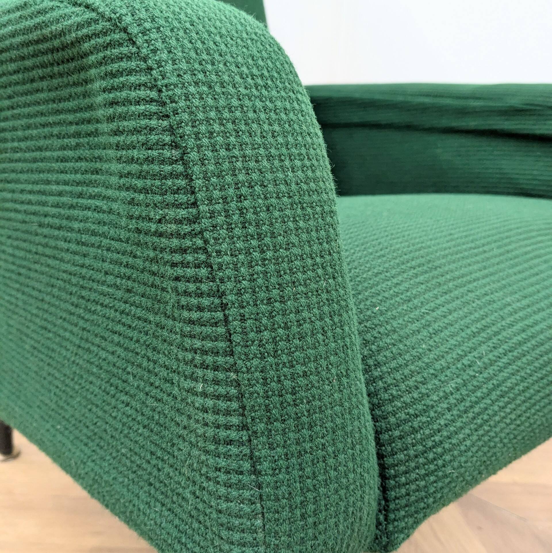 Green vintage armchair