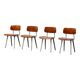 Quatre chaises Revolt de 1950 par Design Friso Kramer