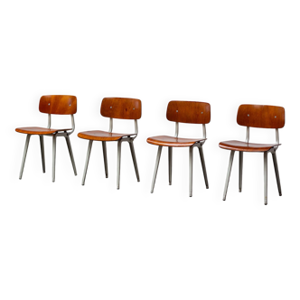 Four 1950 Revolt chairs by Design Friso Kramer