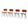 Quatre chaises Revolt de 1950 par Design Friso Kramer