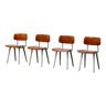 Quatre chaises Revolt de 1950 par Design Friso Kramer