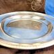 Plat rond semi creux métal argenté Gallia Christofle Malmaison Empire