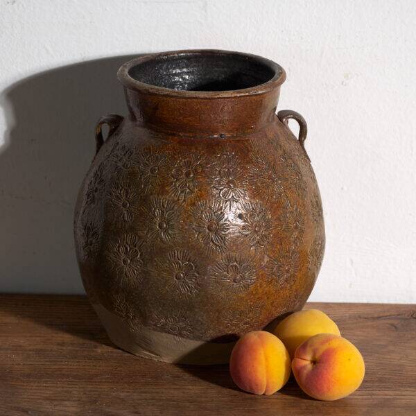 Ancient Chinese glazed stoneware vase – China, circa 1900