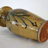 Signed glazed terracotta vase h28cm