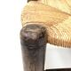 Oak and straw stool