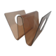 Magazine rack in plexiglas smoked 70s